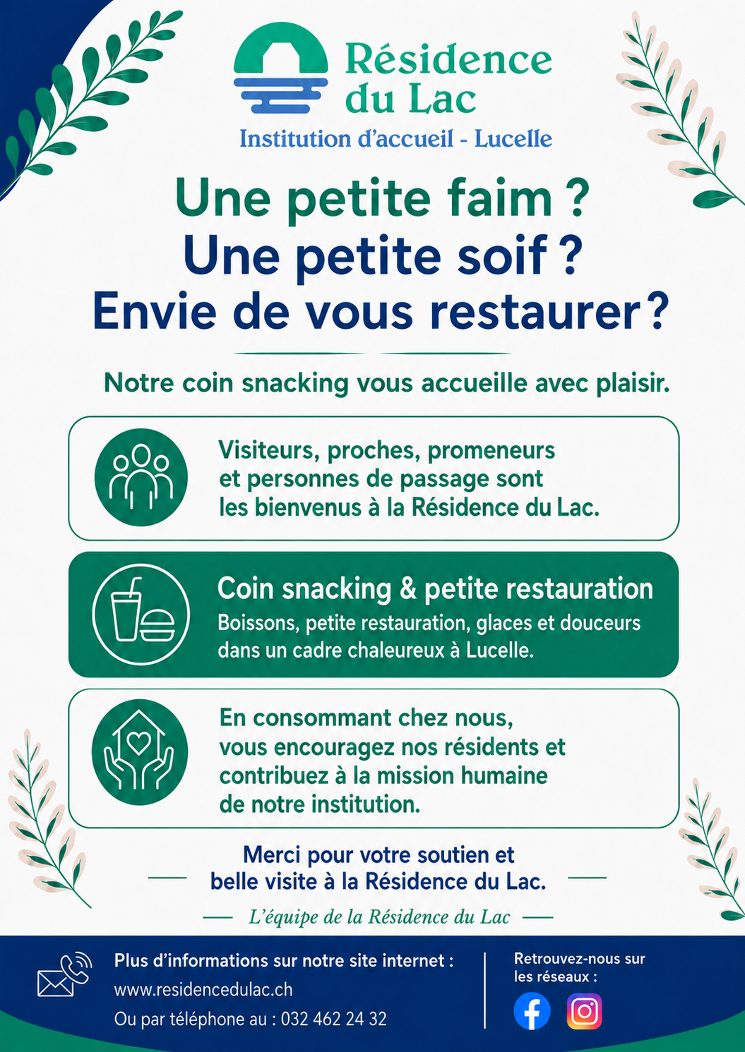 Un coin snacking pour accueillir visiteurs et promeneurs à Lucelle